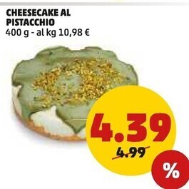 Cheesecake al pistacchio