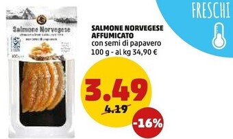 PENNY Salmone norvegese affumicato offerta