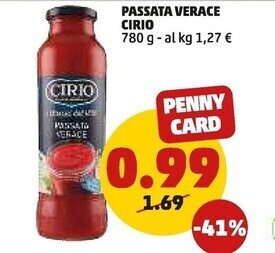 PENNY Cirio passata verace offerta
