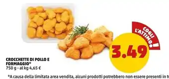 PENNY Crocchette di pollo e formaggio offerta