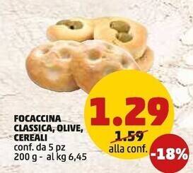 PENNY Focaccina classica offerta