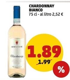 PENNY Chardonnay bianco offerta