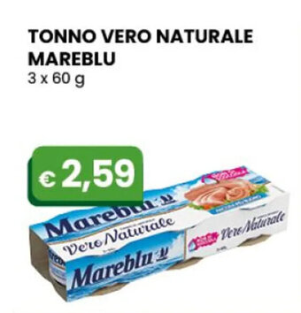 Gala Supermercati TONNO VERO NATURALE MAREBLU 3 x 60 g offerta