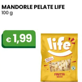Gala Supermercati MANDORLE PELATE LIFE 100 g offerta