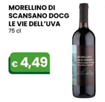 MORELLINO DI SCANSANO DOCG LE VIE DELL'UVA 75 cl