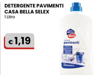 DETERGENTE PAVIMENTI CASA BELLA SELEX 1 litro
