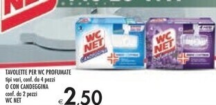 Wc net tavolette per wc profumate o con candeggina