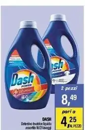 Dash detersivo lavatrice liquido assortito 18/21 lavaggi