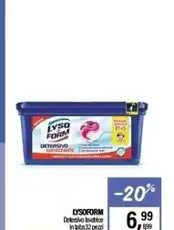 Caddy's Lysoform detersivo lavatrice in tabs 32 pezzi offerta