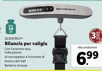 Lidl Silvercrest bilancia per valigia offerta