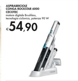 Bennet Cecotec aspirabriciole conga rockstar 6000 offerta