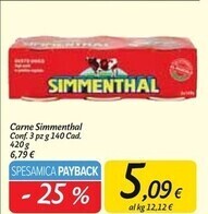 Carrefour Market Simmenthal carne offerta