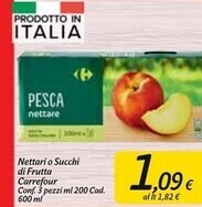 Carrefour Market Carrefour nettari o succhi di frutta offerta