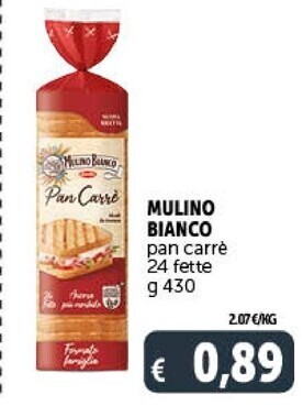 Gourmet Déco Mulino bianco pan carre 24 fette offerta