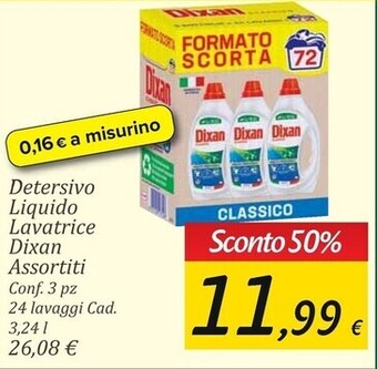Dixan detersivo liquido lavatrice assortiti