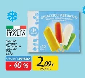 Carrefour Market Carrefour ghiaccioli offerta