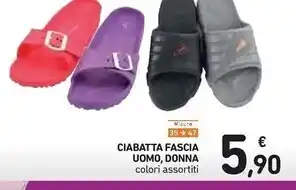 Spazio Conad Ciabatta fascia uomo , donna offerta
