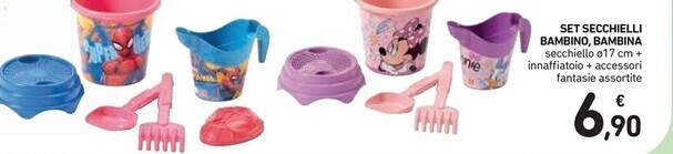 Spazio Conad Set secchielli bambino , bambina offerta