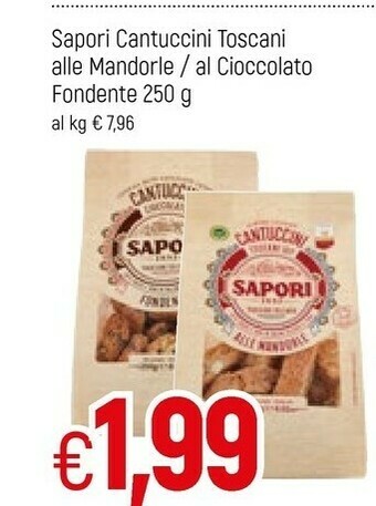 Famila Sapori Cantuccini Toscani Alle Mandorle offerta