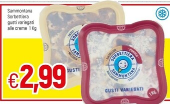 Famila Sammontana Sorbetteria Stracciatella, Mascarpone, Nocciolato, Spagnola 1000 G(ml) offerta