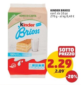 PENNY KINDER BRIOSS conf. da 10 pz 270 g offerta