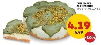 CHEESECAKE AL PISTACCHIO 400 g
