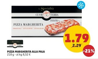 PENNY PIZZA MARGHERITA ALLA PALA 210 g offerta
