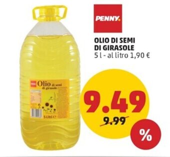 PENNY PENNY OLIO DI SEMI DI GIRASOLE 5 l offerta