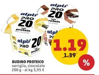 PENNY BUDINO PROTEICO vaniglia, cioccolato 200 g offerta