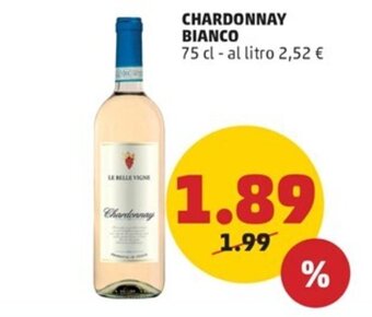 PENNY CHARDONNAY BIANCO 75 cl offerta