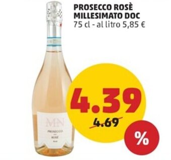 PENNY PROSECCO ROSÈ MILLESIMATO DOC 75 cl offerta