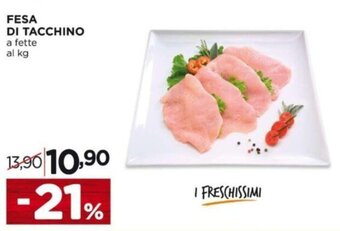 Alì Supermercati FESA DI TACCHINO a fette offerta