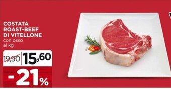 COSTATA ROAST-BEEF DI VITELLONE con osso