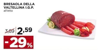 Alì Supermercati BRESAOLA DELLA VALTELLINA I.G.P. offerta