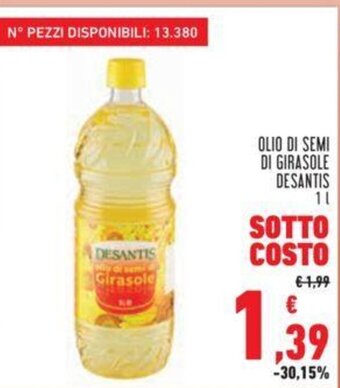 OLIO DI SEMI DI GIRASOLE DESANTIS 1 l