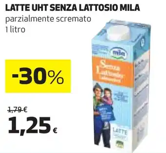 LATTE UHT SENZA LATTOSIO MILA parzialmente scremato 1 litro