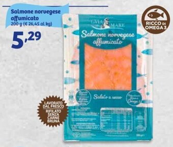In'S Mercato Salmone norvegese affumicato 200 g offerta