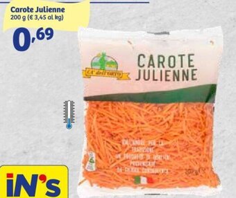 In'S Mercato Carote Julienne 200 g offerta