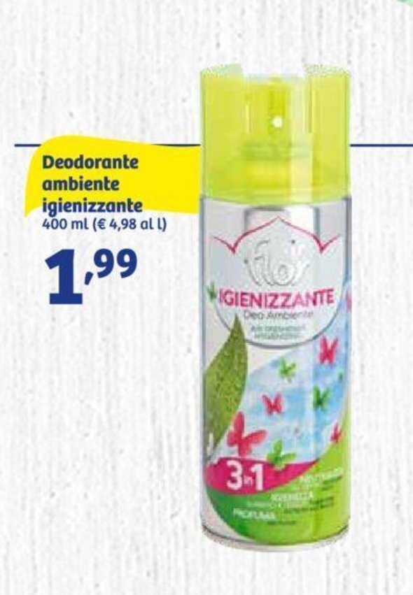 In'S Mercato Deodorante ambiente igienizzante 400 ml offerta