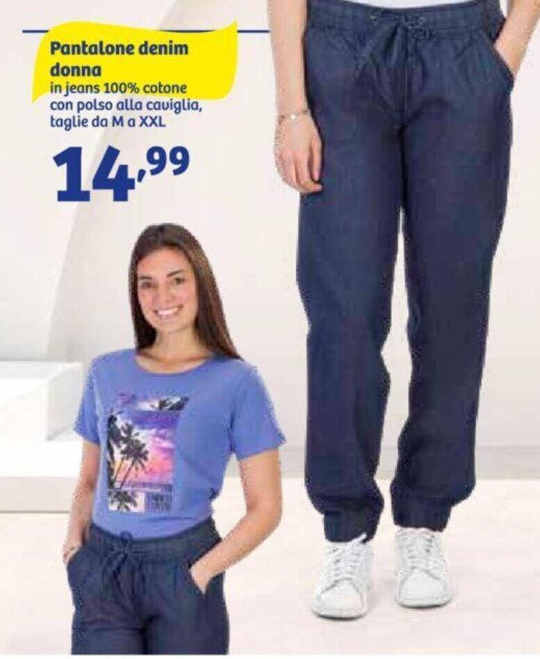 In'S Mercato Pantalone denim donna offerta