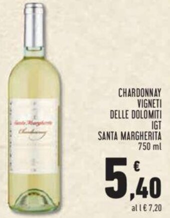 CHARDONNAY VIGNETI DELLE DOLOMITI IGT SANTA MARGHERITA 750 ml