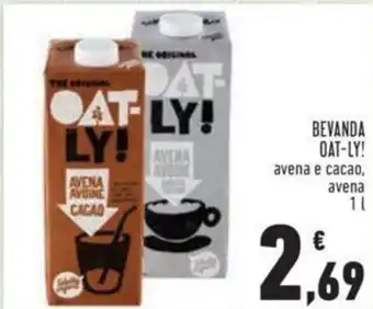 Conad BEVANDA OAT-LY! avena e cacao, avena 1 l offerta