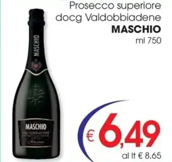 Prosecco superiore docg Valdobbiadene MASCHIO ml 750