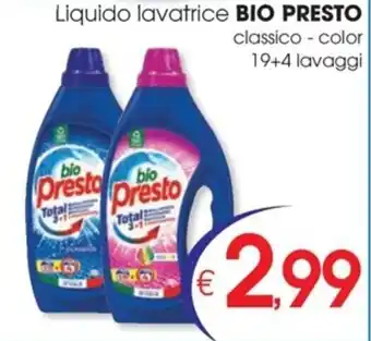 Belmarket Liquido lavatrice BIO PRESTO offerta