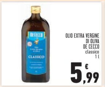Conad OLIO EXTRA VERGINE DI OLIVA DE CECCO classico 1 l offerta