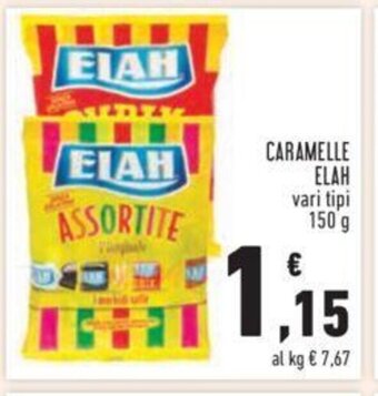 Conad CARAMELLE ELAH vari tipi 150 g offerta