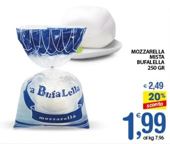 Qui Discount MOZZARELLA MISTA BUFALELLA 250 GR offerta