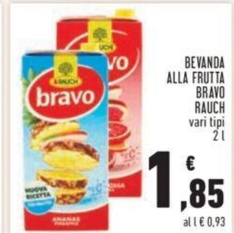 Conad BEVANDA ALLA FRUTTA BRAVO RAUCH vari tipi 2 L offerta