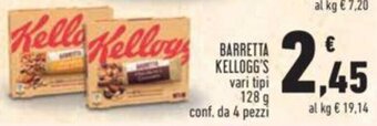 Conad BARRETTA KELLOGG'S vari tipi 128 g conf. da 4 pezzi offerta