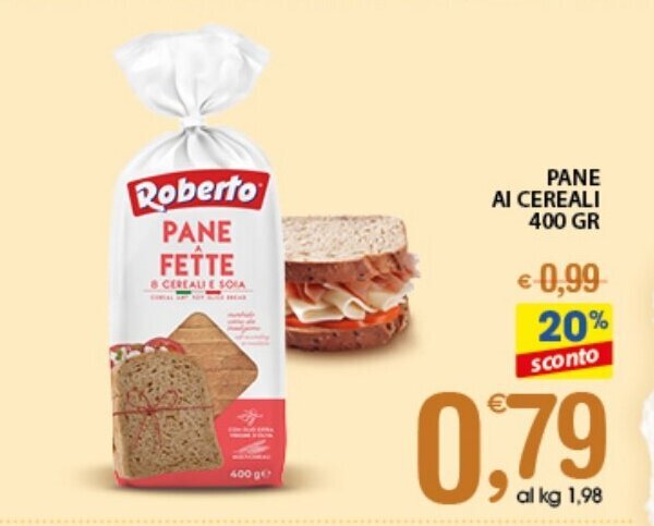 Qui Discount PANE AI CEREALI 400 GR offerta